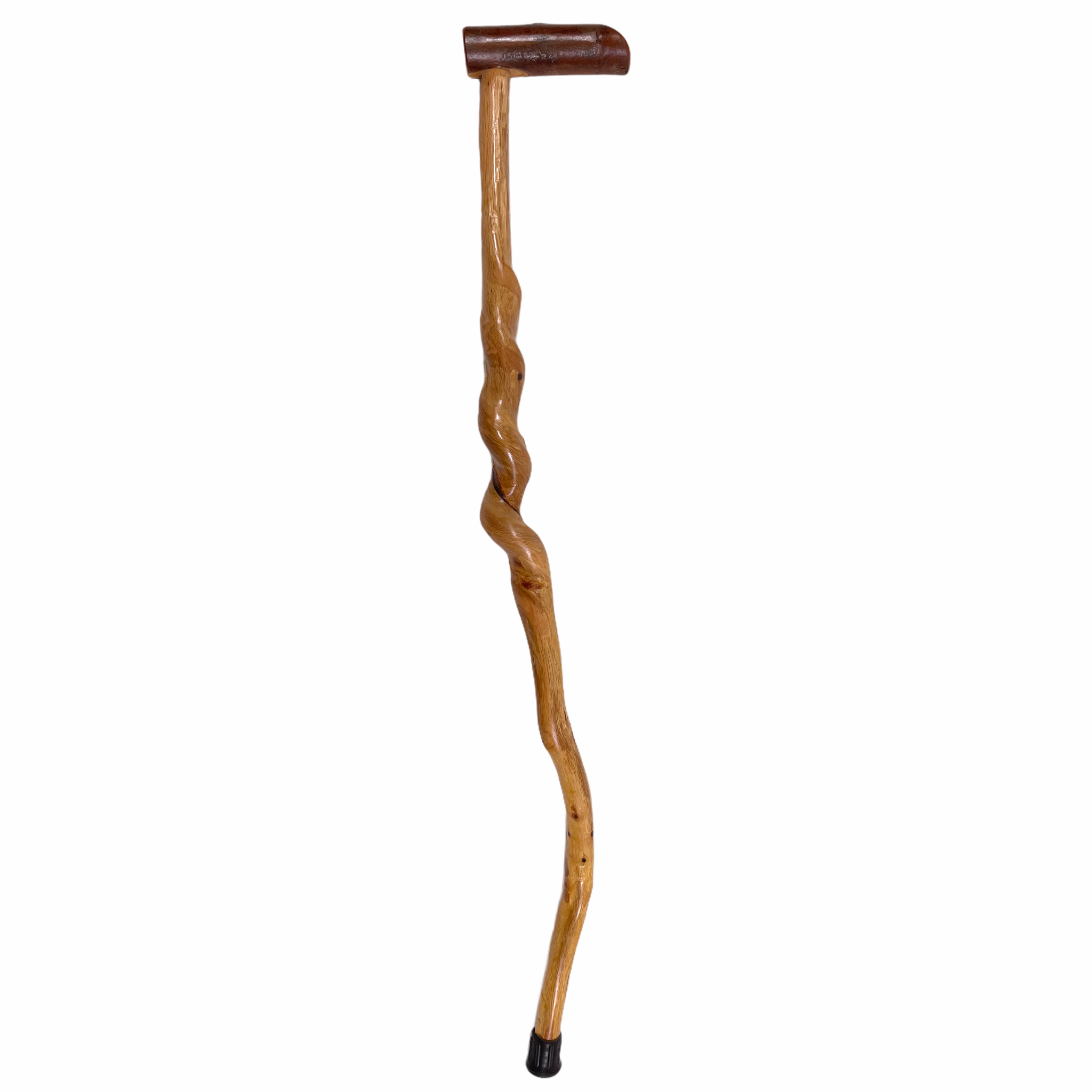 Natural Spiral Vine Twisted Wood Walking Cane - 35.5"