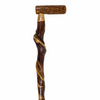 Natural Spiral Vine Twisted Wood Walking Cane - 37"