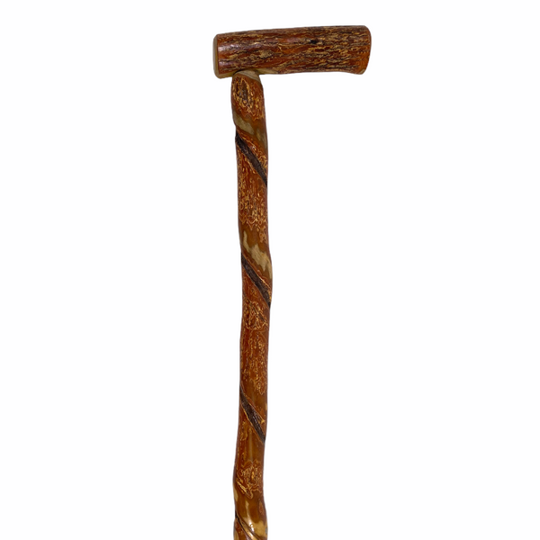 Natural Spiral Vine Twisted Wood Walking Cane - 37.5"