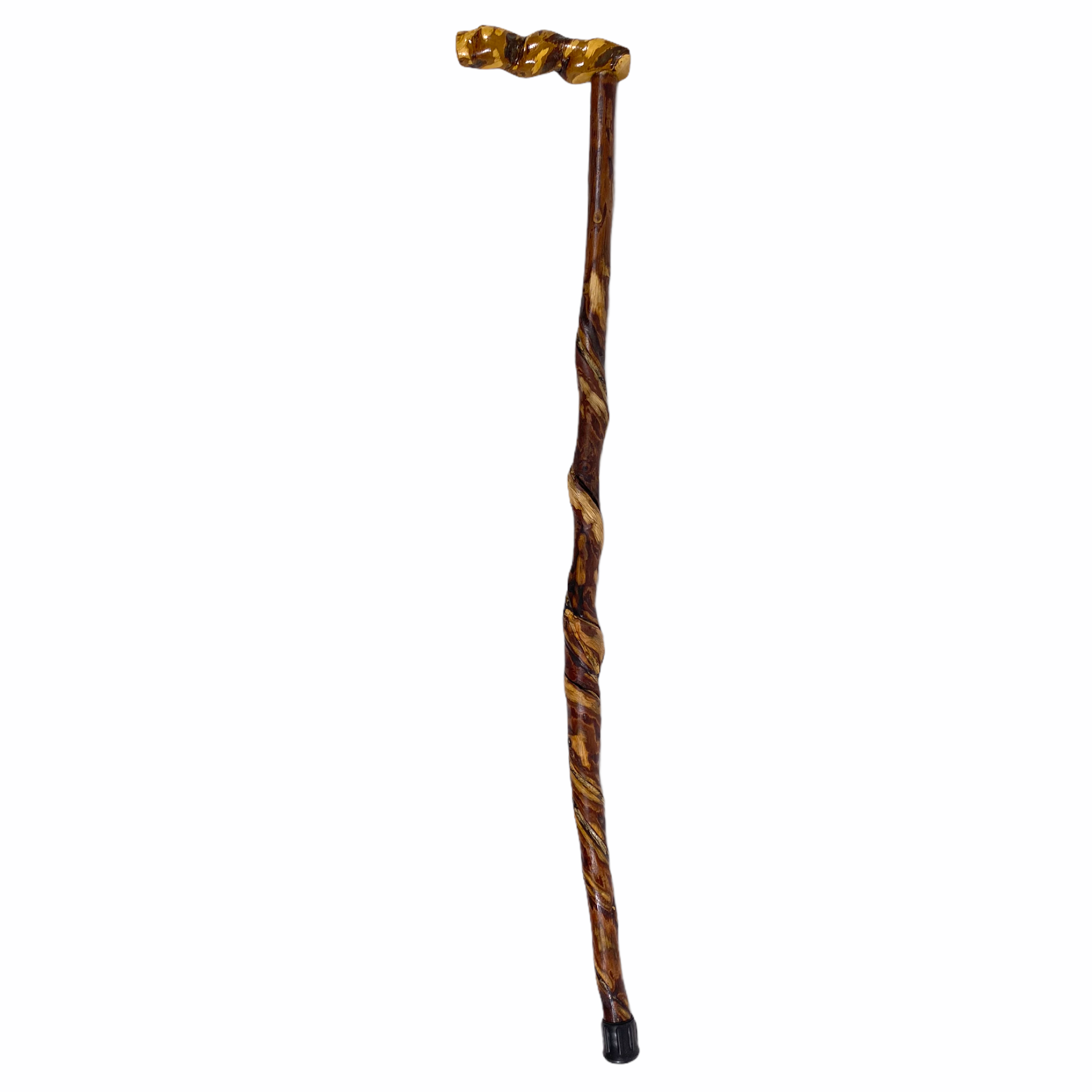 Natural Spiral Vine Twisted Wood Walking Cane - 35.5