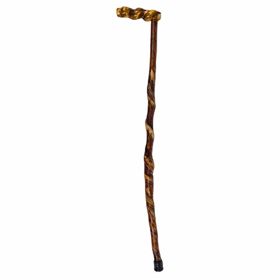 Natural Spiral Vine Twisted Wood Walking Cane - 35.5"