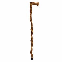Natural Spiral Vine Twisted Wood Walking Cane - 36.5"