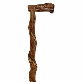 Natural Spiral Vine Twisted Wood Walking Cane - 36"