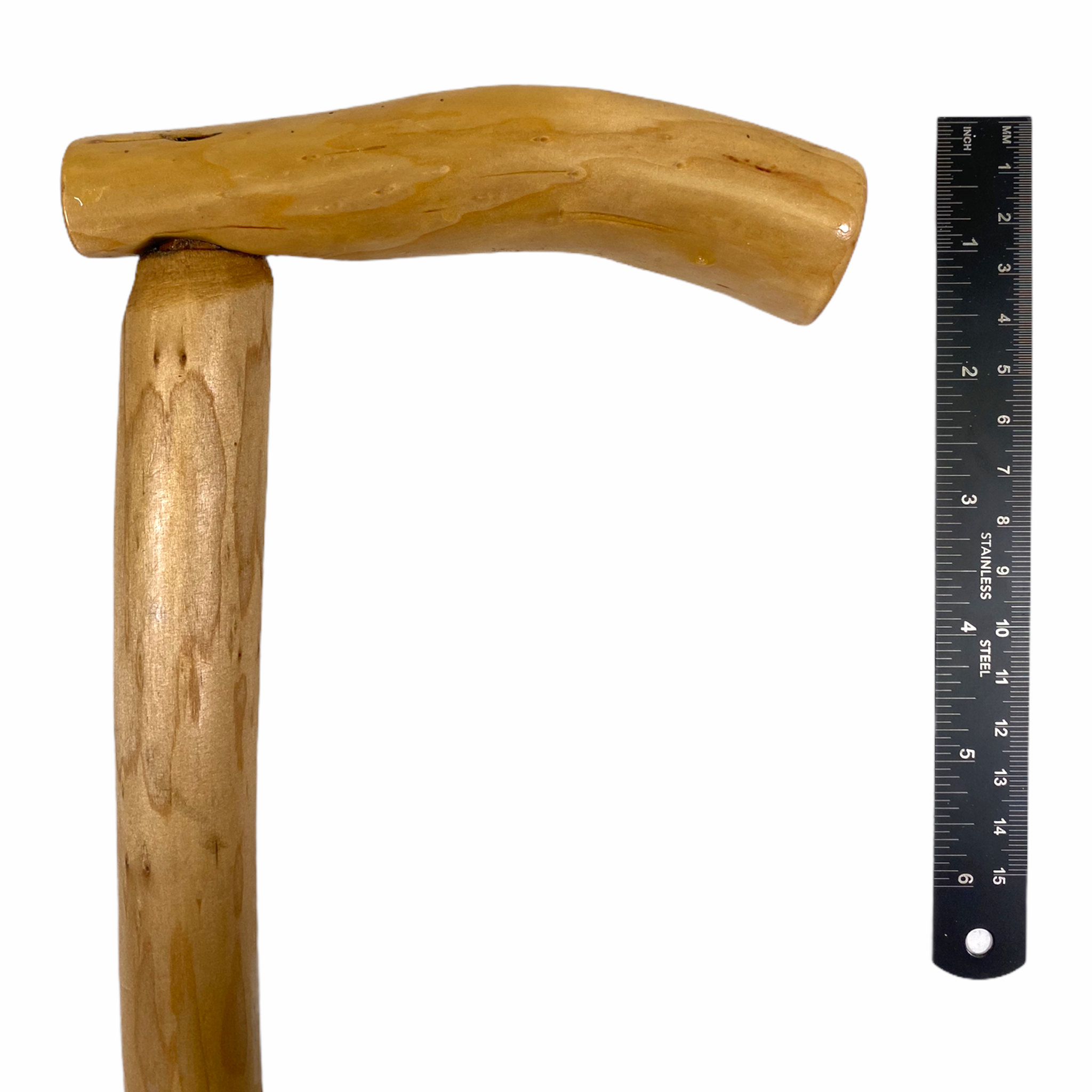 Natural Spiral Vine Twisted Wood Walking Cane - 34"