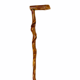 Natural Spiral Vine Twisted Wood Walking Cane - 37.5"