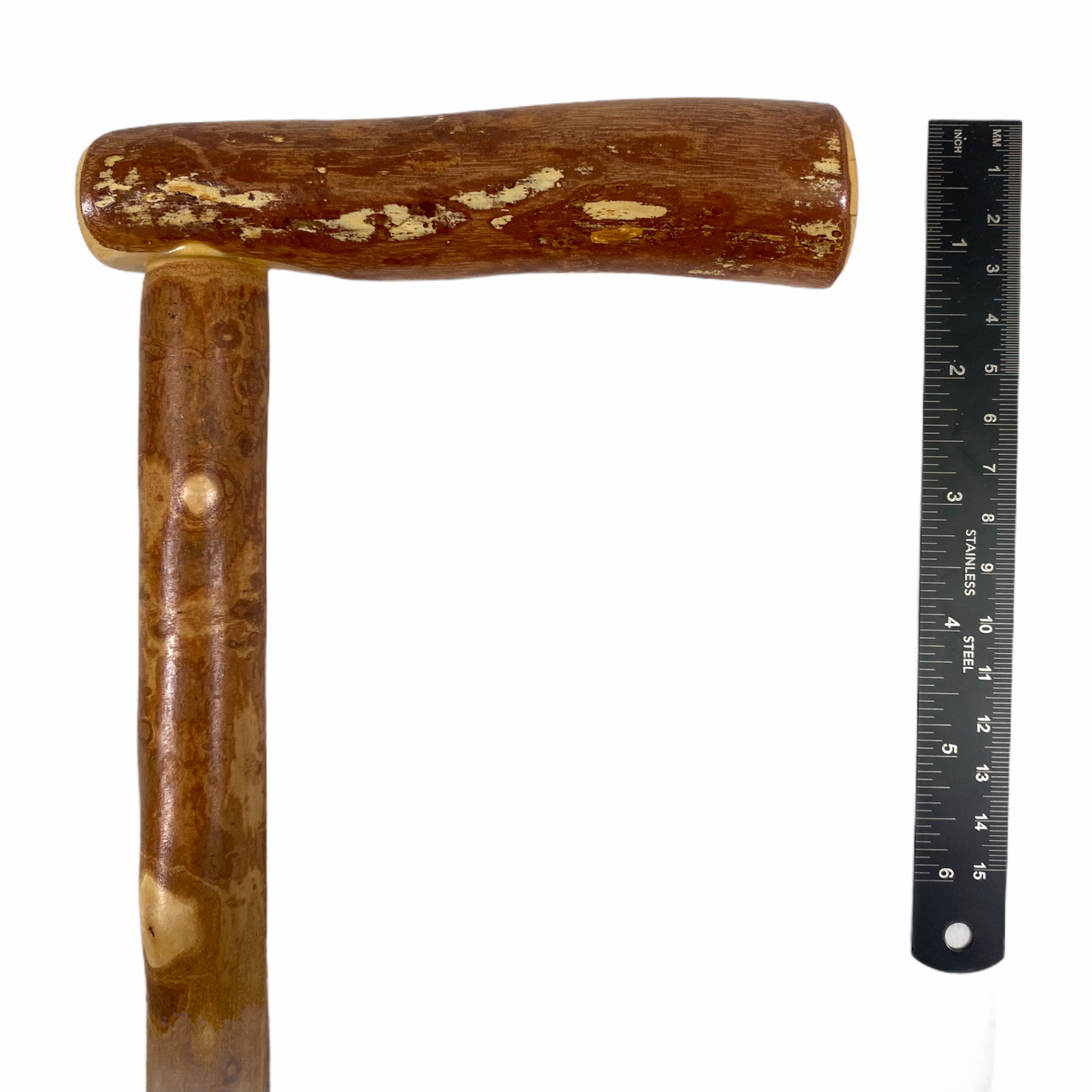 37 in. Twisted Walnut Walking Cane