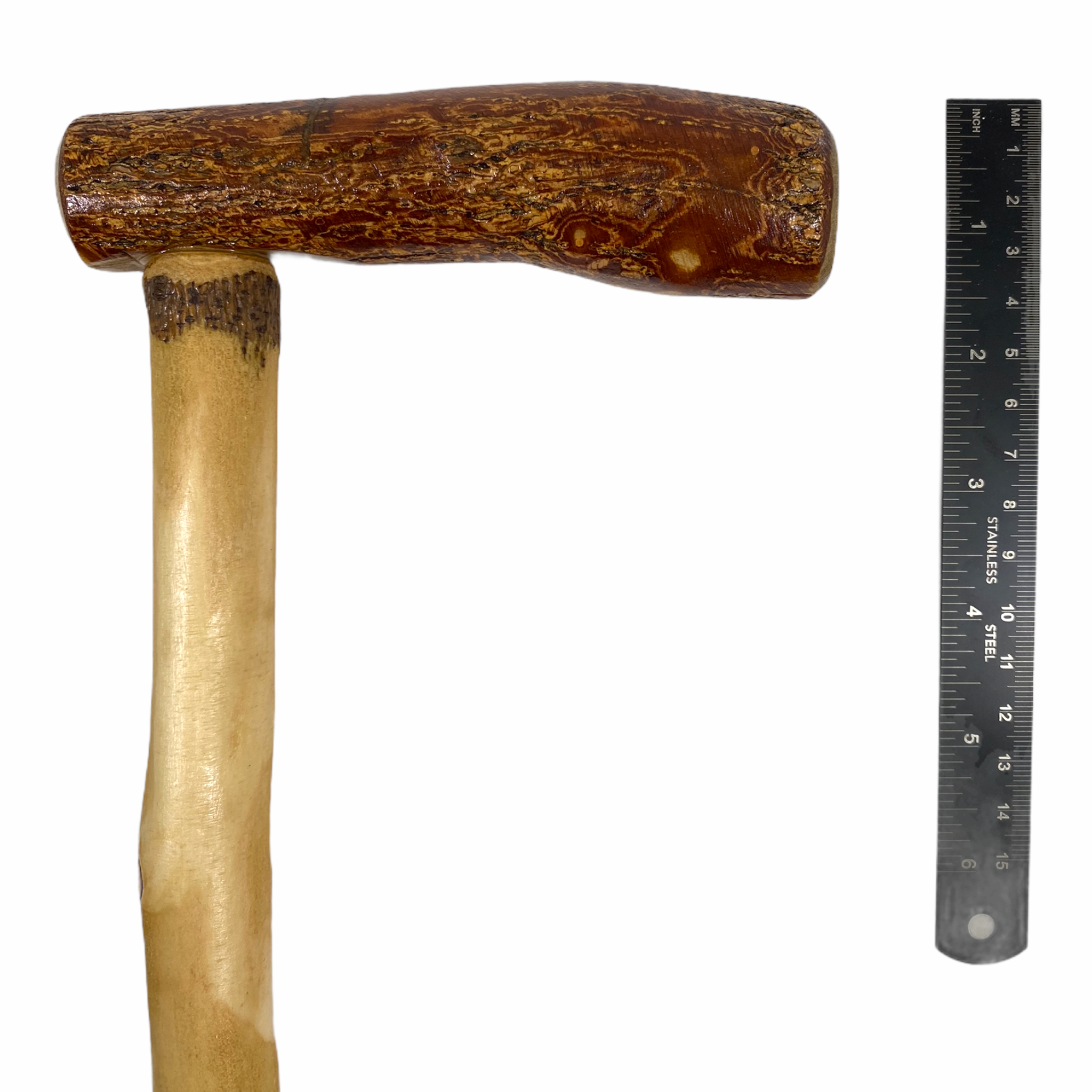 Natural Spiral Vine Twisted Wood Walking Cane - 36"