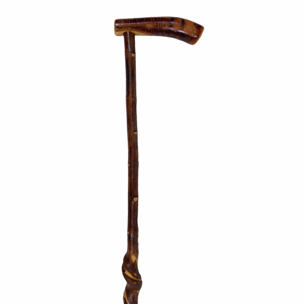 Natural Spiral Vine Twisted Wood Walking Cane - 36"