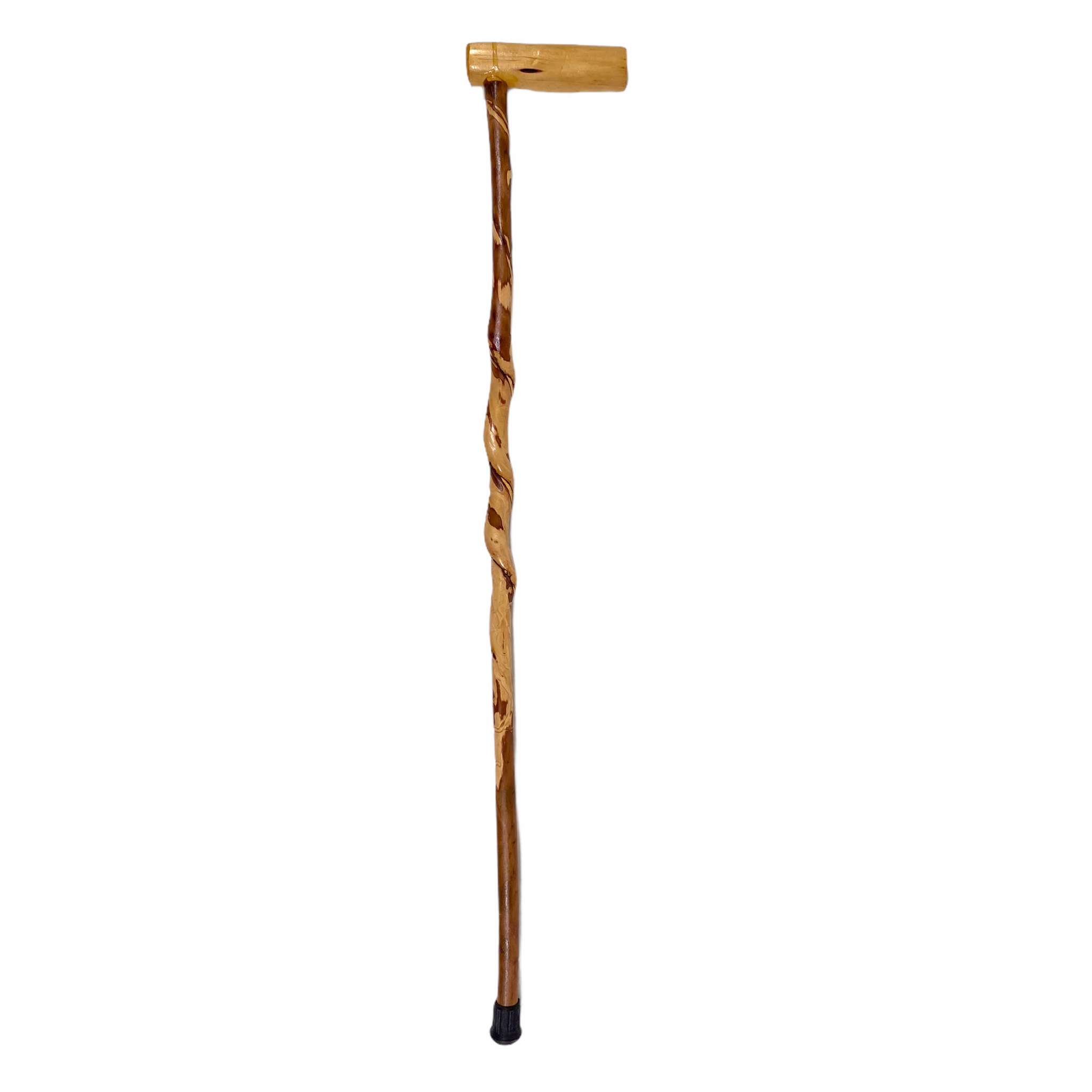 Natural Spiral Vine Twisted Wood Walking Cane - 35"
