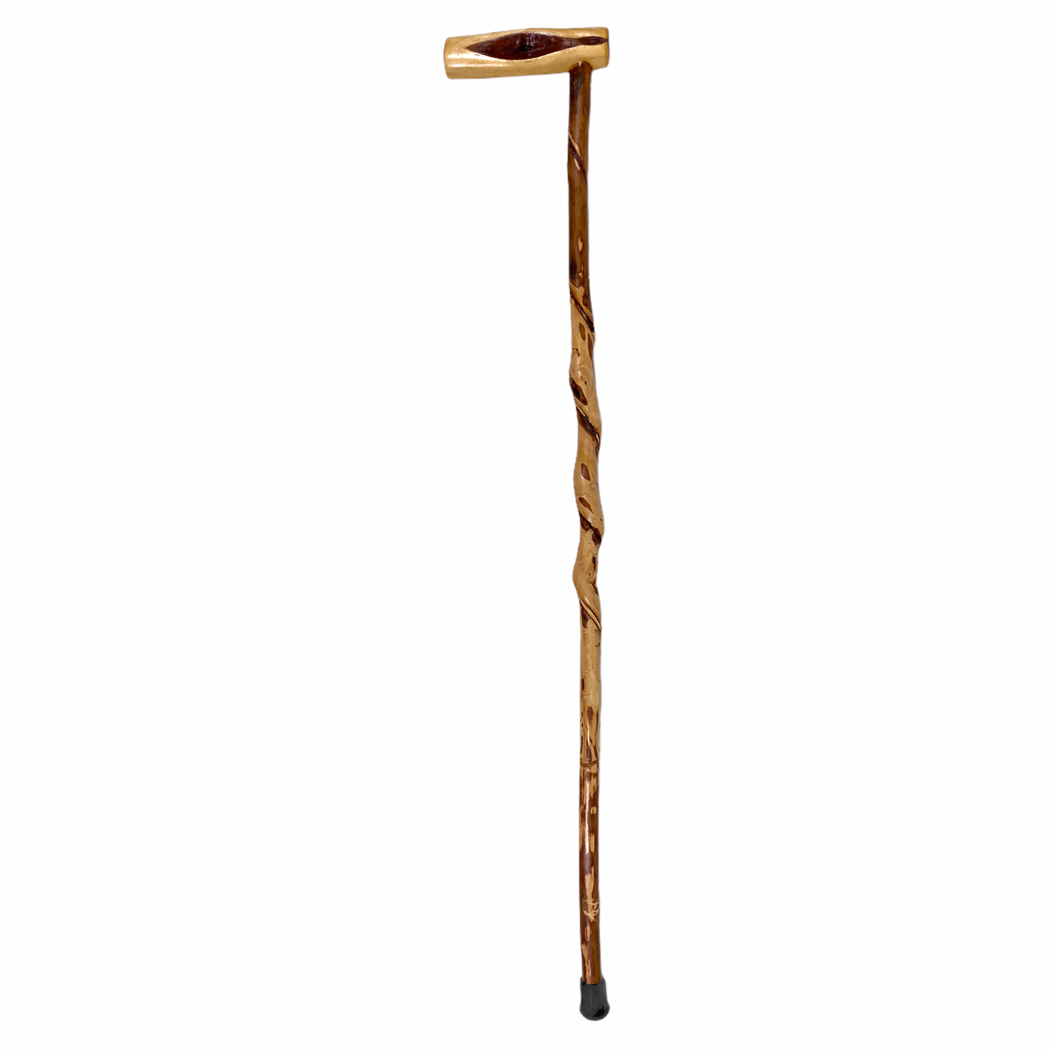 Natural Spiral Vine Twisted Wood Walking Cane - 35"