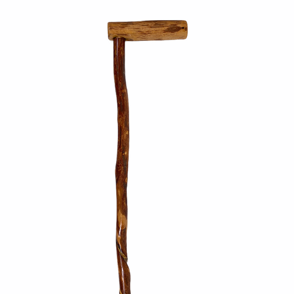 Natural Spiral Vine Twisted Wood Walking Cane - 35"