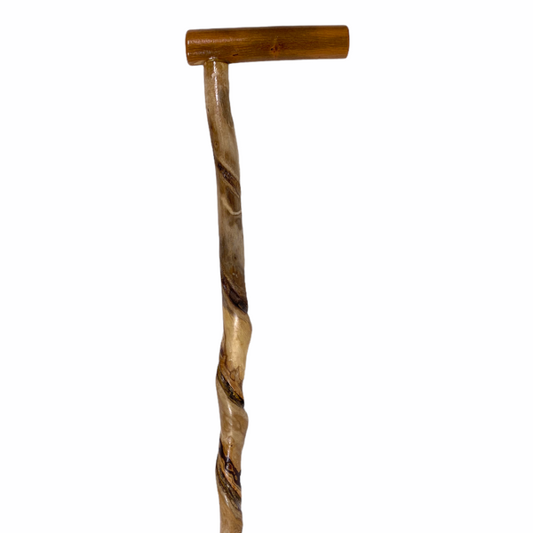 Natural Spiral Vine Twisted Wood Walking Cane - 34.5"