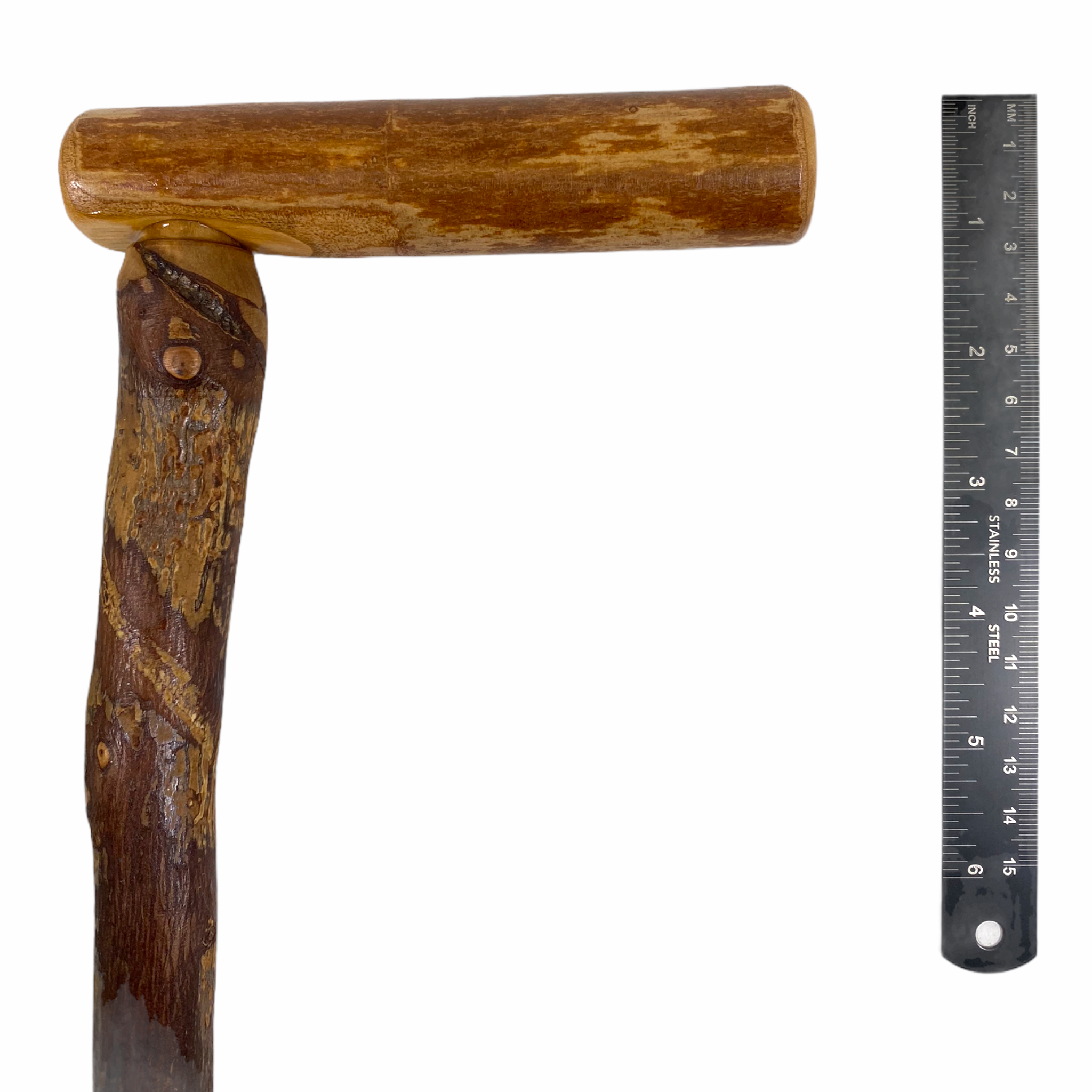 Natural Spiral Vine Twisted Wood Walking Cane - 36"