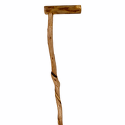 Natural Spiral Vine Twisted Wood Walking Cane - 35.5"