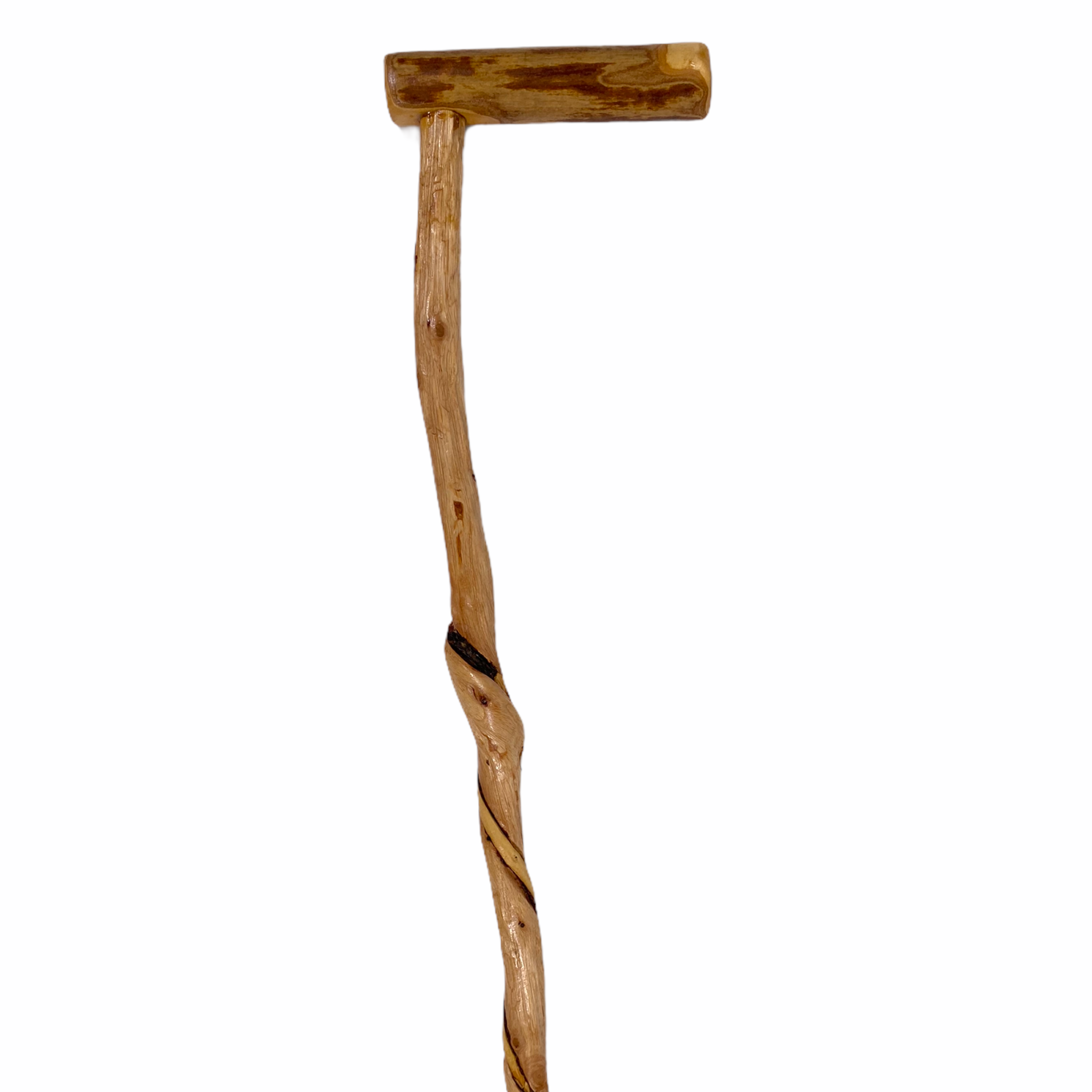 Natural Spiral Vine Twisted Wood Walking Cane - 35.5"