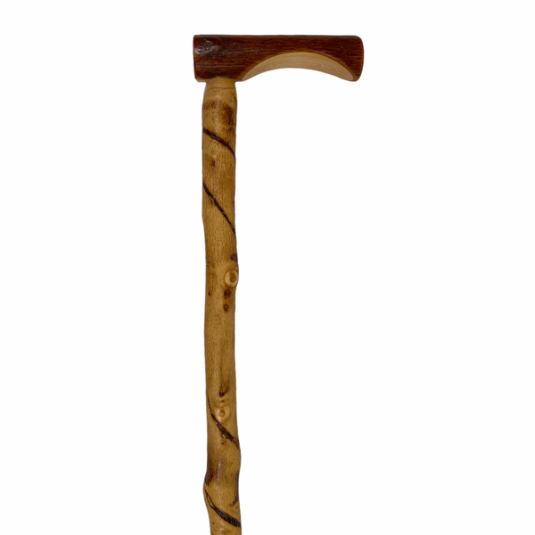 Natural Spiral Vine Twisted Wood Walking Cane - 36.5"