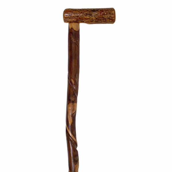 Natural Spiral Vine Twisted Wood Walking Cane - 34.5"