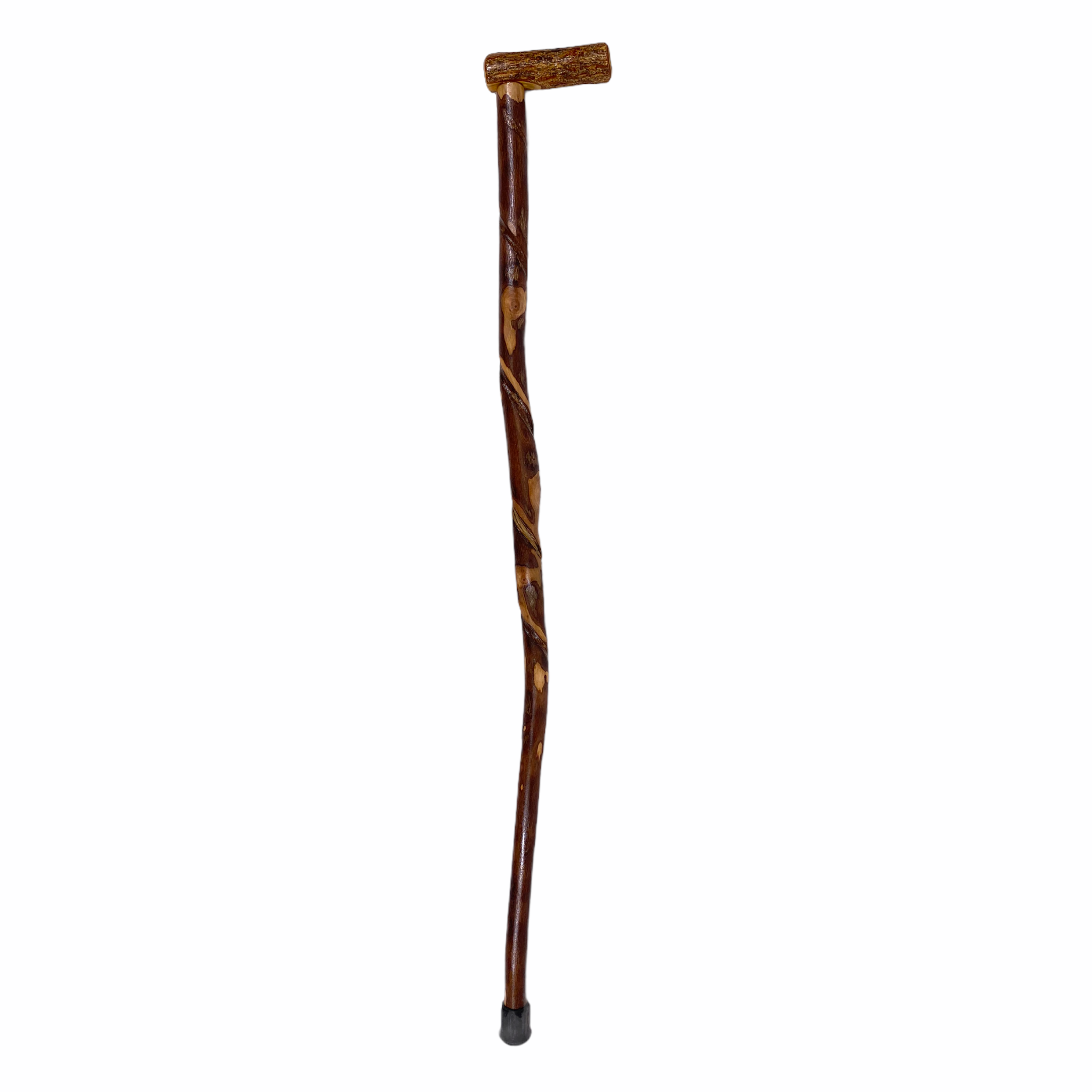 Natural Spiral Vine Twisted Wood Walking Cane - 34.5"