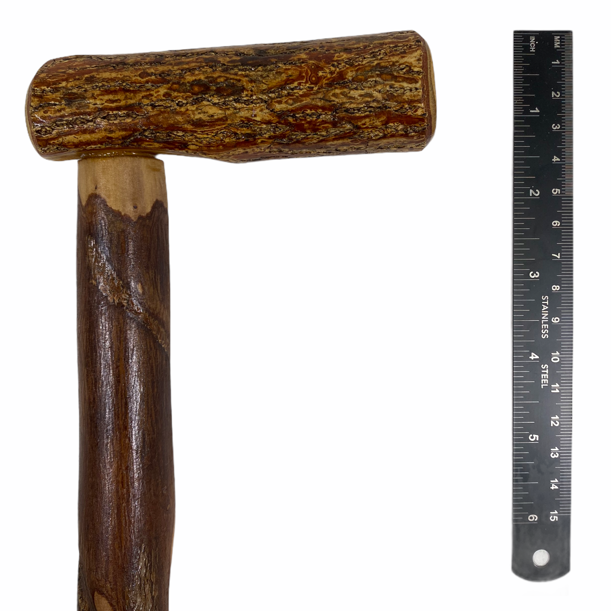 Natural Spiral Vine Twisted Wood Walking Cane - 34.5"