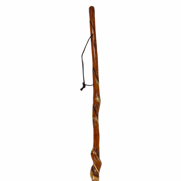 Natural Spiral Vine Twisted Wood Hiking Staff - 49.5"