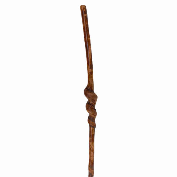 Natural Spiral Vine Twisted Wood Hiking Staff - 46"