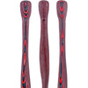 American Woodcrafter Colortone Red & Black Hiking Staff with Laminated Birchwood Shaft and Compass
