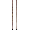 American Woodcrafter Colortone Royal Camo Hiking Staff with Laminated Birchwood Shaft and Compass