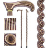 American Woodcrafter Royal Camo Colortone Rope Twist Derby Walking Cane w/ Laminate Birchwood Shaft