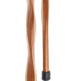 American Woodcrafter Bean Colortone Twist Derby Handle Walking Cane With laminate Birchwood Shaft