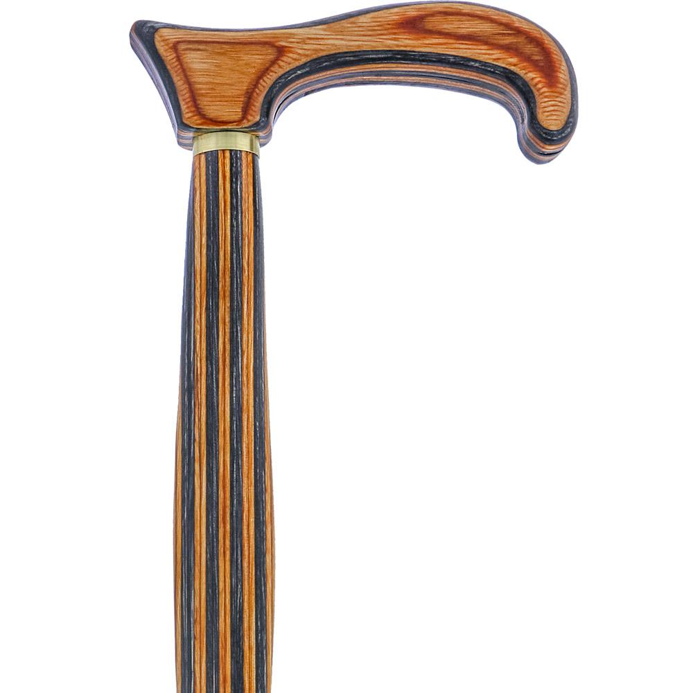 American Woodcrafter Biker Colors Colortone Classic Derby Handle Walking Cane With laminate Birchwood Shaft