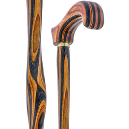 American Woodcrafter Biker Colors Colortone Classic Derby Handle Walking Cane With laminate Birchwood Shaft
