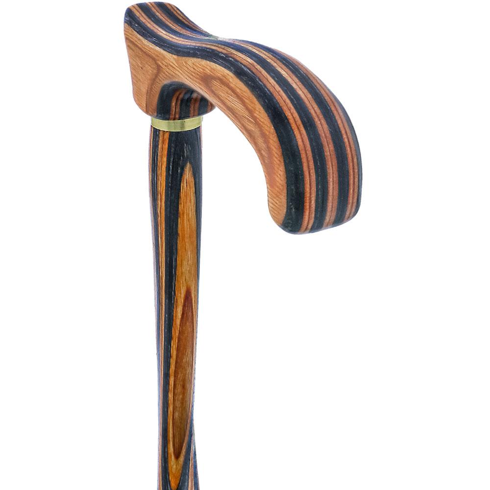 American Woodcrafter Biker Colors Colortone Classic Derby Handle Walking Cane With laminate Birchwood Shaft
