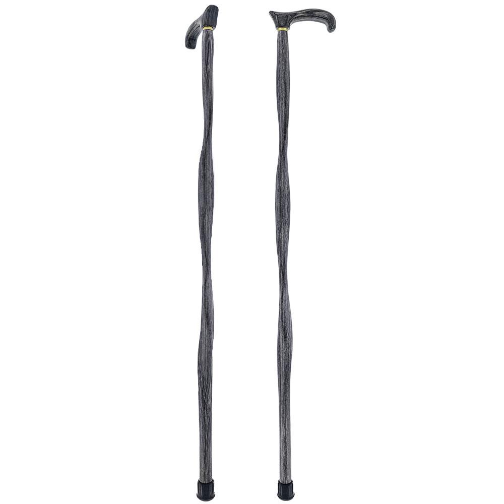 American Woodcrafter Blackwood Colortone Classic Derby Handle Walking Cane with laminate Birchwood Shaft