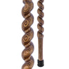 American Woodcrafter Brown Colortone Classic Rope Twist Derby Handle Walking Cane With laminate Birchwood Shaft