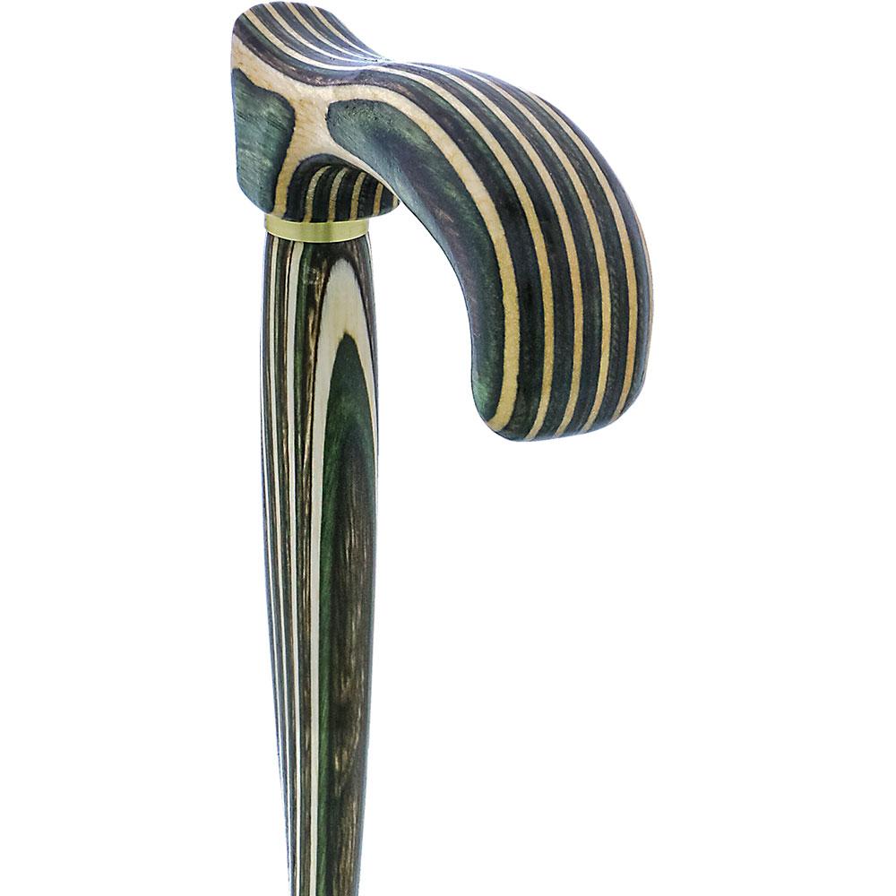 American Woodcrafter Field & Stream Colortone Twist Derby Handle Walking Cane With laminate Birchwood Shaft