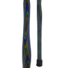 American Woodcrafter Green Blue and Brown Colortone Classic Derby Handle Walking Cane With laminate Birchwood Shaft