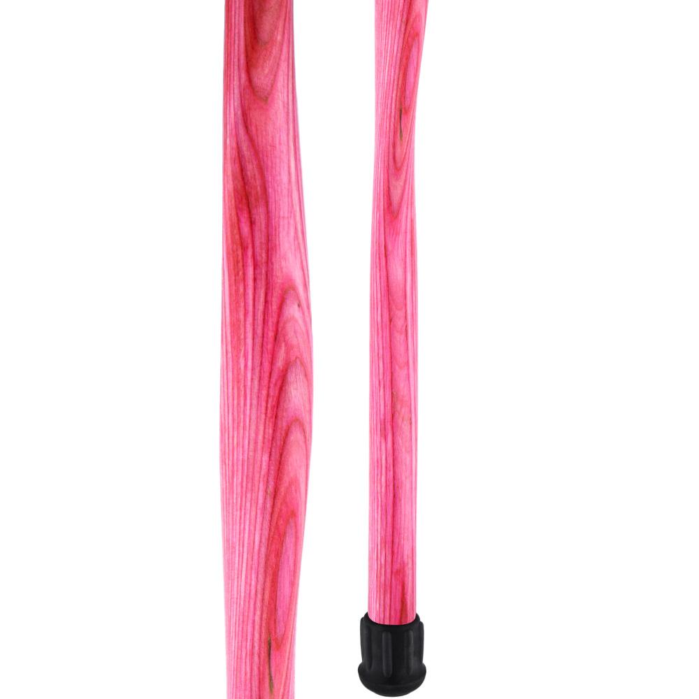 American Woodcrafter Pink Colortone Classic Derby Handle Walking Cane With laminate Birchwood Shaft