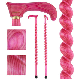 Imported Acrylic Pink Derby Handle Cane-HC-9721600