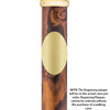 Personalize with Oval Brass Engraving: Custom Cane Accessory