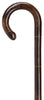 Oak Tourist Handle Walking Cane With Notched and Scorched Oak Shaft