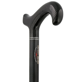 Carbon Canes House Flame Derby Walking Cane With Mesh Carbon Fiber Shaft