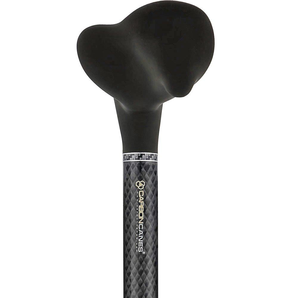 Carbon Canes Black Triple Wound Palm Grip Adjustable Carbon Fiber Walking Cane