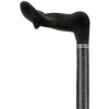 Carbon Canes Black Triple Wound Palm Grip Adjustable Carbon Fiber Walking Cane