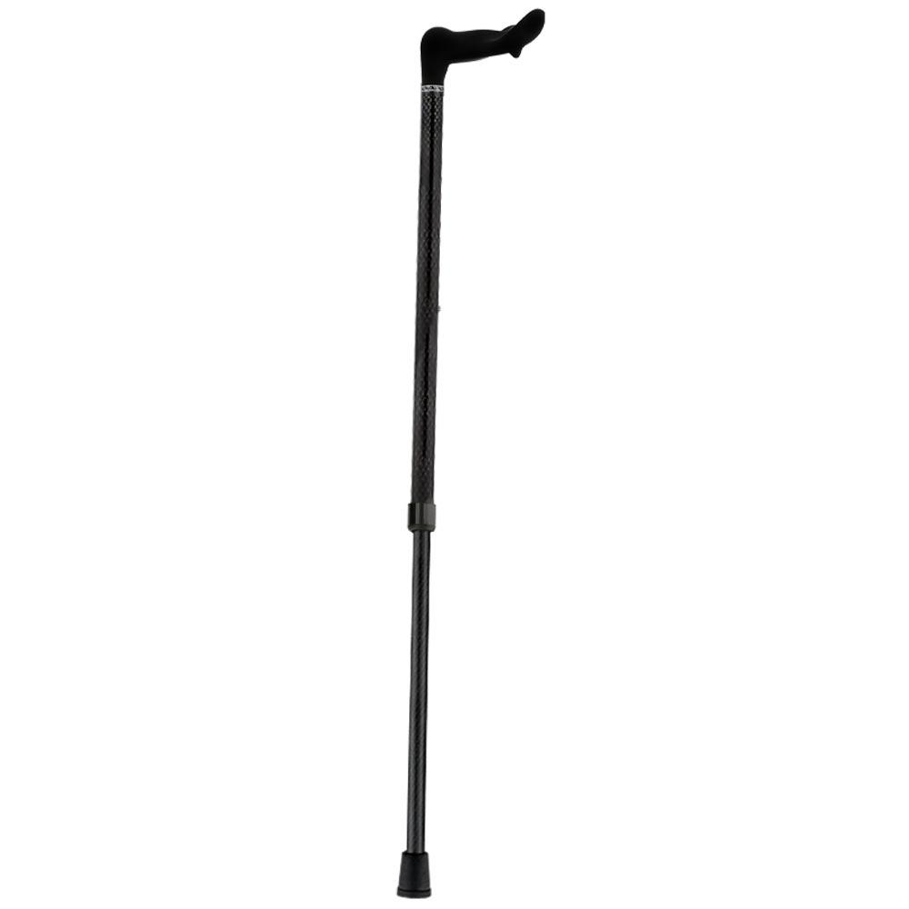 Carbon Canes Black Triple Wound Palm Grip Adjustable Carbon Fiber Walking Cane
