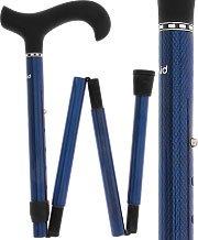 Carbon Canes Blue Mesh Adjustable Folding Derby Carbon Fiber Walking Cane