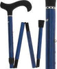 Carbon Canes Blue Mesh Adjustable Folding Derby Carbon Fiber Walking Cane