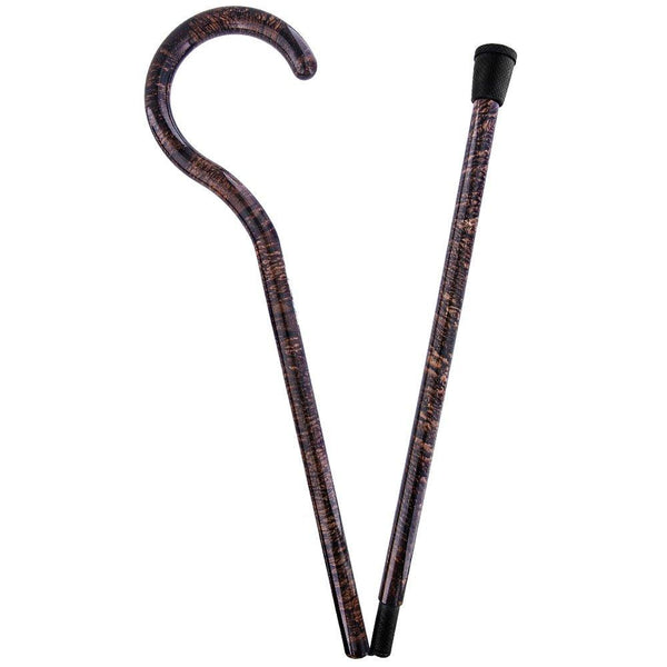 Carbon Canes Folding Carbon Fiber Tourist Faux Wood 2-piece Walking Cane