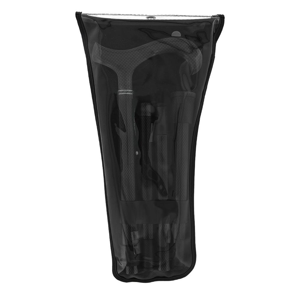 Carbon Canes Mesh Carbon Black Folding Adjustable Walking Cane