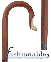 Classic Canes 54" Shepherd's Chestnut Crook With Chestnut Shaft