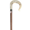 Classic Canes Rams Horn Shepard Handle Hiking Staff With Blackthorn wood Shaft